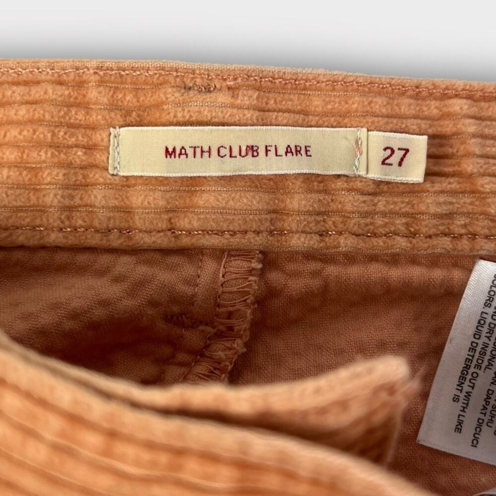 Levi's Math Club Cropped Flare Corduroy Pants Size 27 - Picture 5 of 9